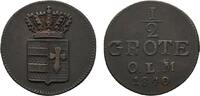 Oldenburg Cu 1/2 Grote Paul Friedrich August 1829-1853 -