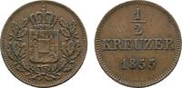 Bayern Cu 1/2 Kreuzer Maximilian II. 1848-1864 -
