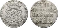 Norwegen 12 Skilling Friedrich IV. 1699-1730 -