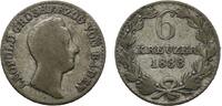 Baden-Durlach 6 Kreuzer Leopold 1830-1852 -
