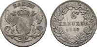 Baden-Durlach 6 Kreuzer Leopold 1830-1852 -