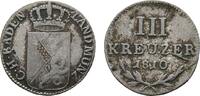 Baden-Durlach 3 Kreuzer Karl Friedrich 1806-1811 -
