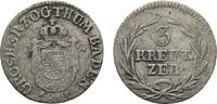 Baden-Durlach 3 Kreuzer Carl Ludwig Friedrich 1811-1818 -