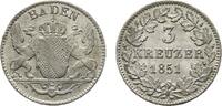 Baden-Durlach 3 Kreuzer Leopold 1830-1852 -