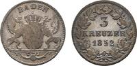 Baden-Durlach 3 Kreuzer Leopold 1830-1852 -