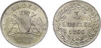 Baden-Durlach 3 Kreuzer Friedrich I. 1852-1907 -