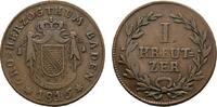 Baden-Durlach Cu Kreuzer Carl Ludwig Friedrich 1811-1818 -