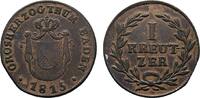 Baden-Durlach Cu Kreuzer Carl Ludwig Friedrich 1811-1818 -