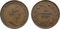Baden-Durlach Cu Kreuzer Leopold 1830-1852 -