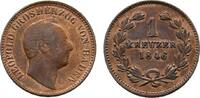 Baden-Durlach Cu Kreuzer Leopold 1830-1852 -