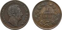 Baden-Durlach Cu Kreuzer Leopold 1830-1852 -