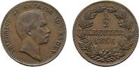 Baden-Durlach Cu 1/2 Kreuzer Friedrich I. 1852-1907 -
