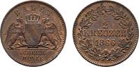 Baden-Durlach Cu 1/2 Kreuzer Friedrich I. 1852-1907 -