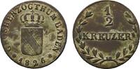 Baden-Durlach Cu 1/2 Kreuzer Ludwig 1818-1830 -