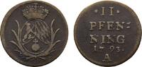 Bayern Cu 2 Pfennig Karl Theodor 1777-1799 -