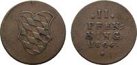 Bayern Cu 2 Pfennig Maximilian IV. Joseph 1799-1805 -