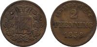 Bayern Cu 2 Pfennig Maximilian II. 1848-1864 -