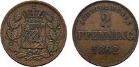Bayern Cu 2 Pfennig Maximilian II. 1848-1864 -
