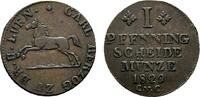 Braunschweig-Wolfenbüttel Cu Pfennig Karl 1815-1830 -