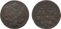Bayern Cu Pfennig Karl Theodor 1777-1799 -