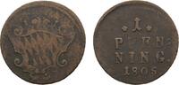Bayern Cu Pfennig Maximilian IV. Joseph 1799-1805 -