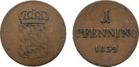 Bayern Cu Pfennig Ludwig I. 1825-1848 -