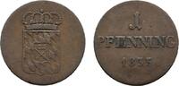 Bayern Cu Pfennig Ludwig I. 1825-1848 -