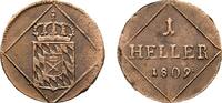 Bayern Cu Heller Maximilian I. Joseph 1806-1825 -