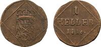 Bayern Cu Heller Maximilian I. Joseph 1806-1825 -