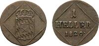 Bayern Cu Heller Maximilian I. Joseph 1806-1825 -