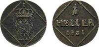 Bayern Cu Heller Ludwig I. 1825-1848 -