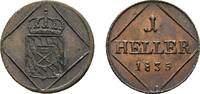 Bayern Cu Heller Ludwig I. 1825-1848 -