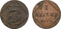 Bayern Cu Heller Ludwig I. 1825-1848 -