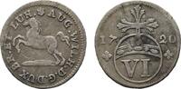 Braunschweig-Wolfenbüttel 6 Pfennig August Wilhelm 1714-1731 -