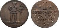 Braunschweig-Wolfenbüttel Cu Pfennig August Wilhelm 1714-1731 -