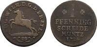 Braunschweig-Wolfenbüttel Cu Pfennig August Wilhelm 1714-1731 -