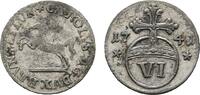 Braunschweig-Wolfenbüttel 6 Pfennig Karl I. 1735-1780 -