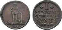 Braunschweig-Wolfenbüttel Cu Pfennig Karl I. 1735-1780 -
