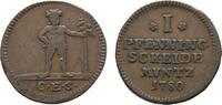 Braunschweig-Wolfenbüttel Cu Pfennig Karl I. 1735-1780 -
