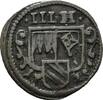 Würzburg, Bistum Einseitiger 3 Heller Christoph Franz von Hutten 1724-1729 -