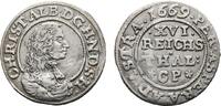 Schleswig-Holstein-Gottorp 1/16 Taler Christian Albrecht 1659-1694 -