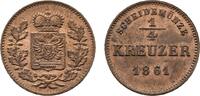 Schwarzburg-Rudolstadt Cu 1/4 Kreuzer Friedrich Günther 1807-1867 -