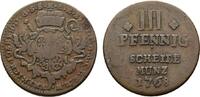 Mainz, Erzbistum Cu 3 Pfennig Emmerich Joseph von Breitbach-Bürresheim 1763-1774 -