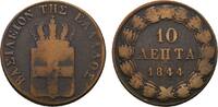 Griechenland Cu 10 Lepta Ottzo von Bayern 1832-1852 -