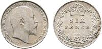 Großbritannien Sixpence Edward VII. 1901-1910 -