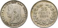 Niederlande-Königreich 25 Cent Wilhelmina I. 1890-1948 -