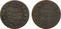 Paderborn, Bistum Cu 4 Pfennig Hermann Werner von Metternich 1683-1704 -