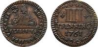 Paderborn, Bistum Cu 3 Pfennig Sedisvakanz 1761 -