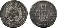 Paderborn, Bistum 1/6 Taler Wilhelm Anton von Asseburg 1763-1782 -
