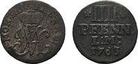 Paderborn, Bistum 4 Pfennig Wilhelm Anton von Asseburg 1763-1782 -